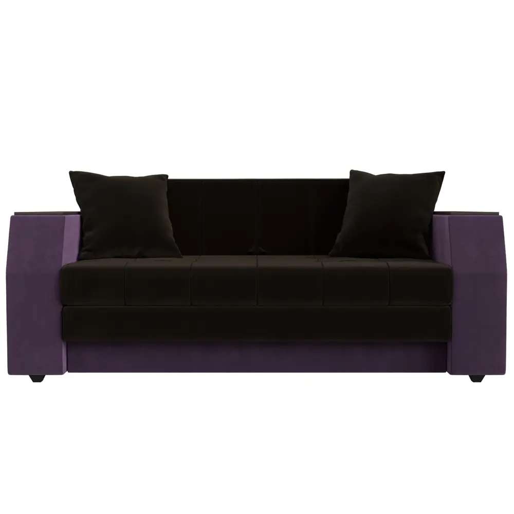 Фото 2 Диван Лига Диванов Атлант мини 113755 176x75x89 см вельвет цвет коричневый Фото 2 Диван Лига Диванов Атлант мини 113755 176x75x89 см вельвет цвет коричневый