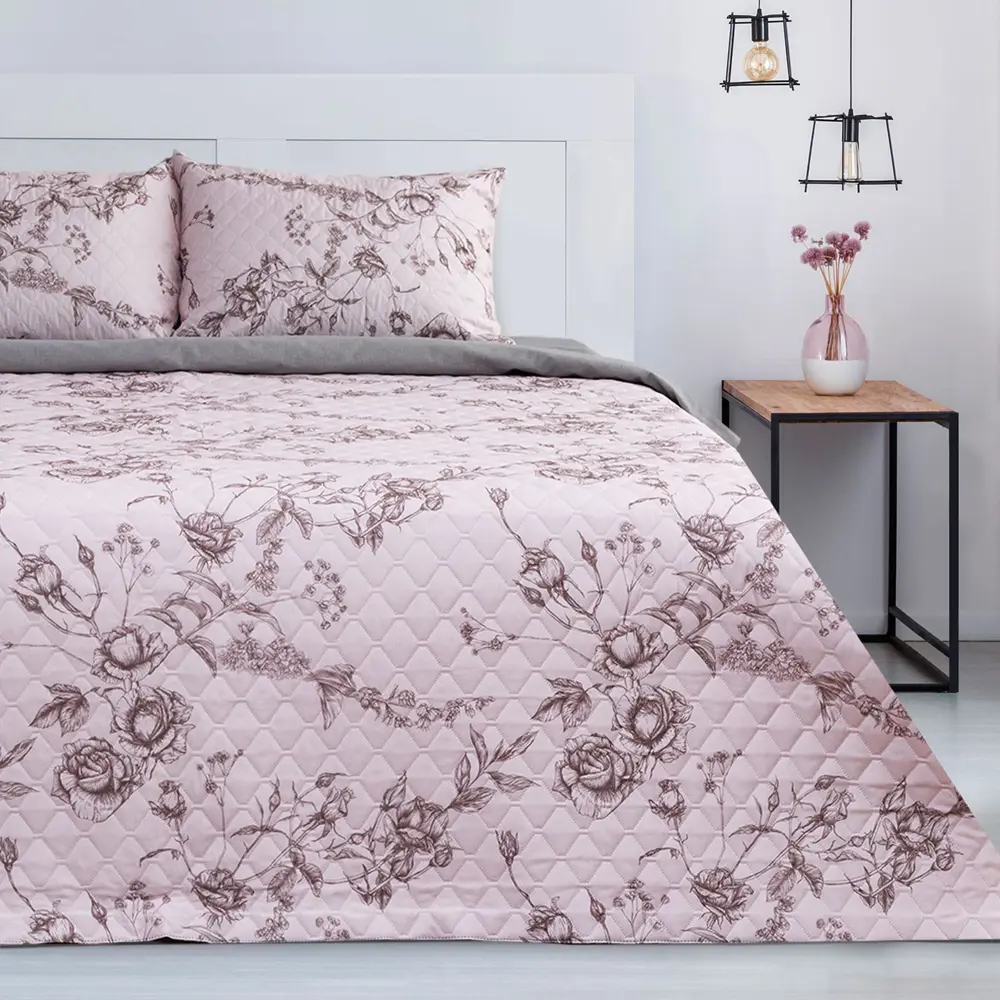 Фото Комплект Этель Beige rose покрывало 180x220 ±5 см и наволочки 50x70 - 2 шт, микрофибра