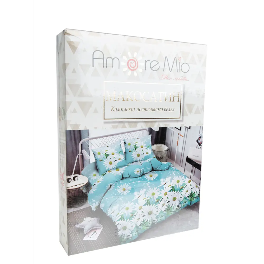 Фото 8 Комплект постельного белья Amore mio Мако-сатин 28386, двуспальный, микрофибра цвет зеленый Фото 8 Комплект постельного белья Amore mio Мако-сатин 28386, двуспальный, микрофибра цвет зеленый