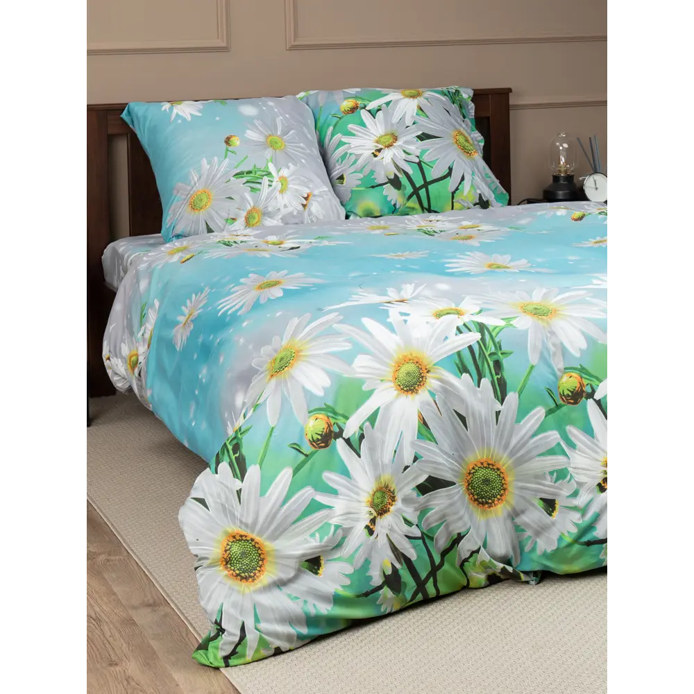 Фото 9 Комплект постельного белья Amore mio Мако-сатин 28386, двуспальный, микрофибра цвет зеленый Фото 9 Комплект постельного белья Amore mio Мако-сатин 28386, двуспальный, микрофибра цвет зеленый