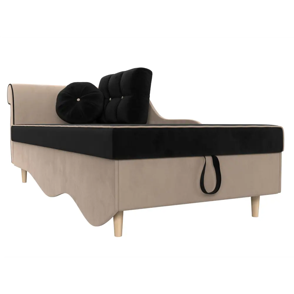 Фото 4 Диван Лига Диванов Лорд 119341L 225x84x85 см велюр цвет черный Фото 4 Диван Лига Диванов Лорд 119341L 225x84x85 см велюр цвет черный