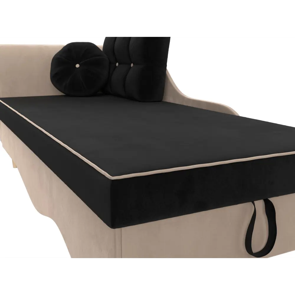 Фото 3 Диван Лига Диванов Лорд 119341L 225x84x85 см велюр цвет черный Фото 3 Диван Лига Диванов Лорд 119341L 225x84x85 см велюр цвет черный