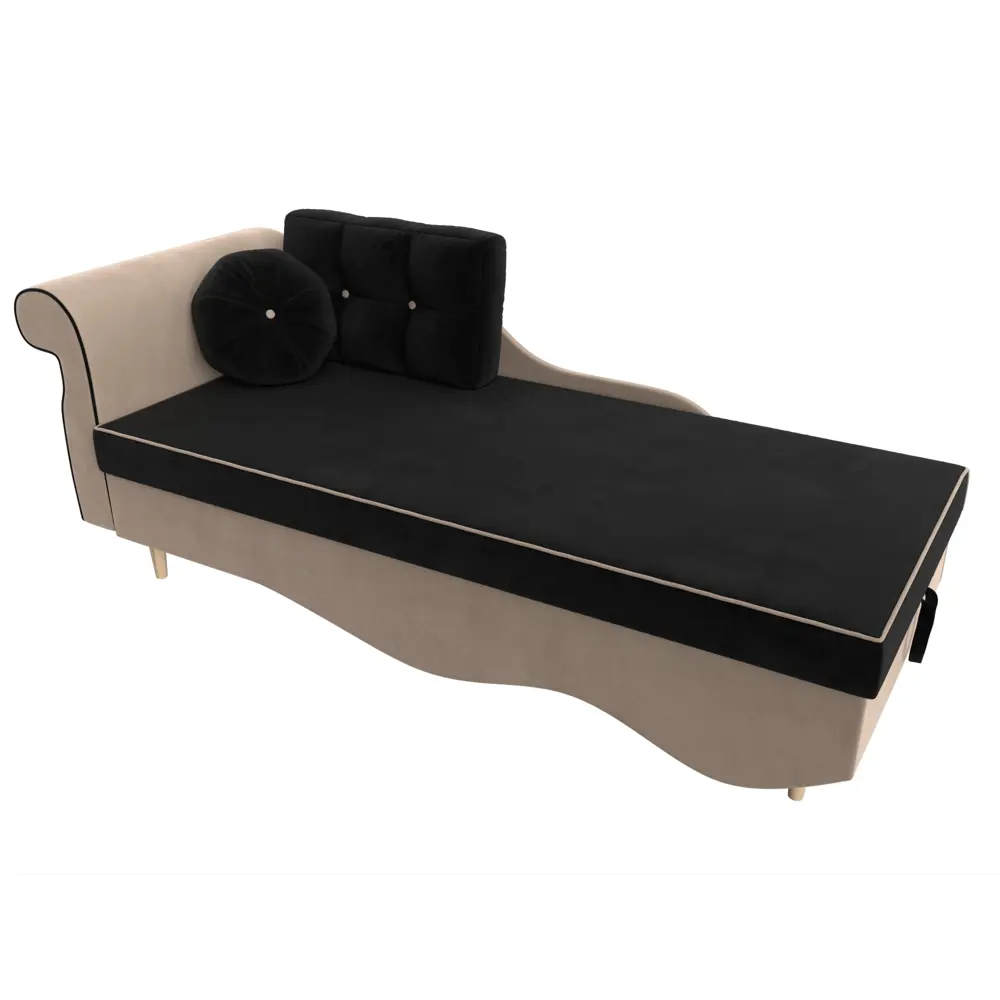 Фото 6 Диван Лига Диванов Лорд 119341L 225x84x85 см велюр цвет черный Фото 6 Диван Лига Диванов Лорд 119341L 225x84x85 см велюр цвет черный