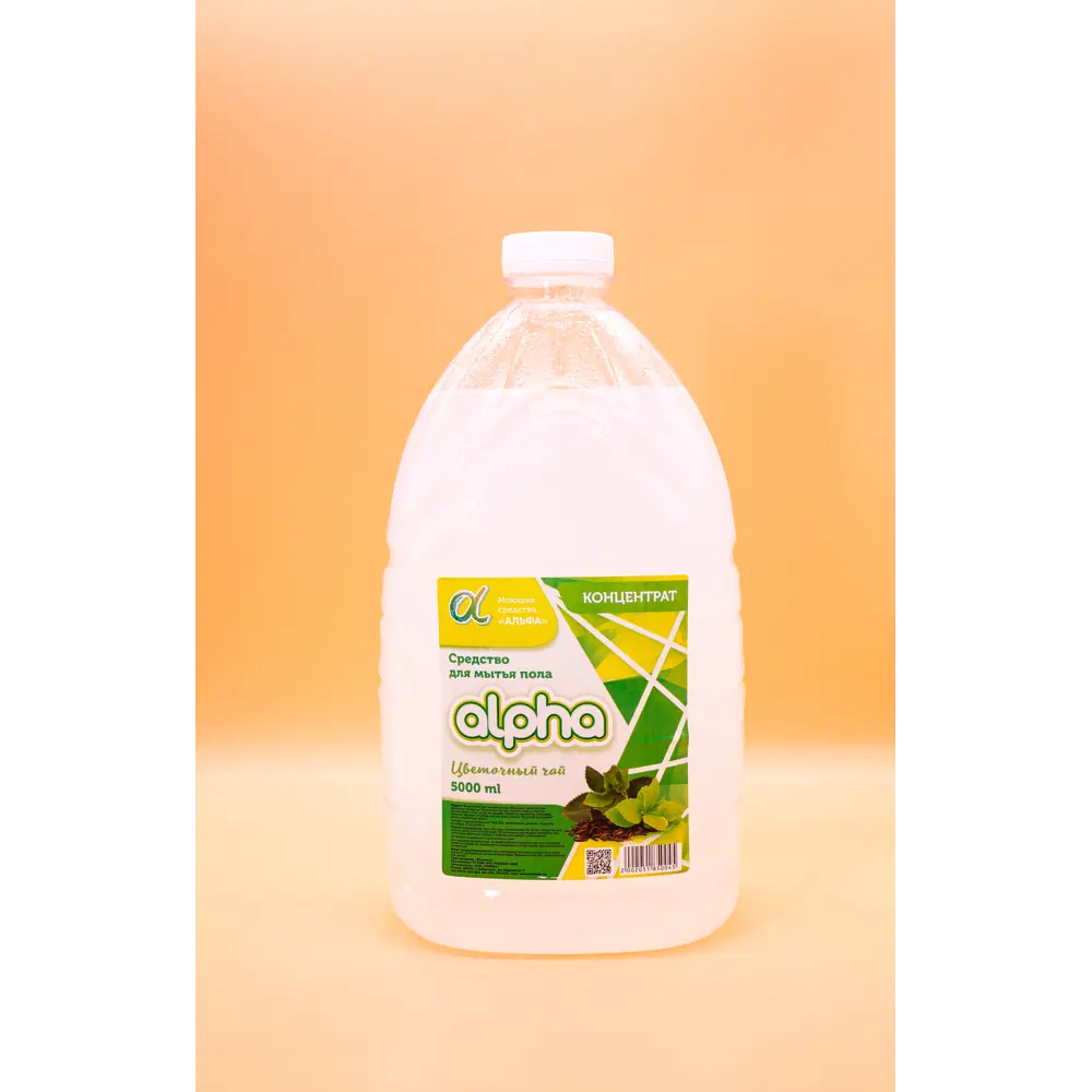 Фото Средство для мытья пола Альфа концентрат цветочный чай 5 л Фото Средство для мытья пола Альфа концентрат цветочный чай 5 л