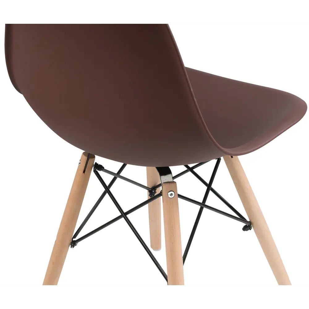 Фото 9 Стул Woodville Eames Pc-015 46x83x49 см пластик цвет коричневый Фото 9 Стул Woodville Eames Pc-015 46x83x49 см пластик цвет коричневый