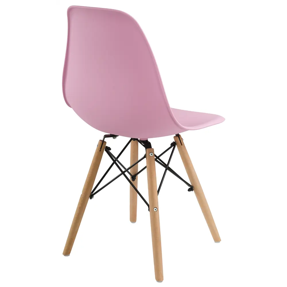 Фото 6 Стул Woodville Eames Pc-015 46x83x49 см пластик цвет светло-розовый