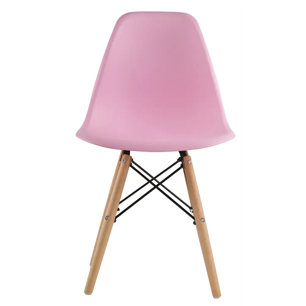 Фото 5 Стул Woodville Eames Pc-015 46x83x49 см пластик цвет светло-розовый