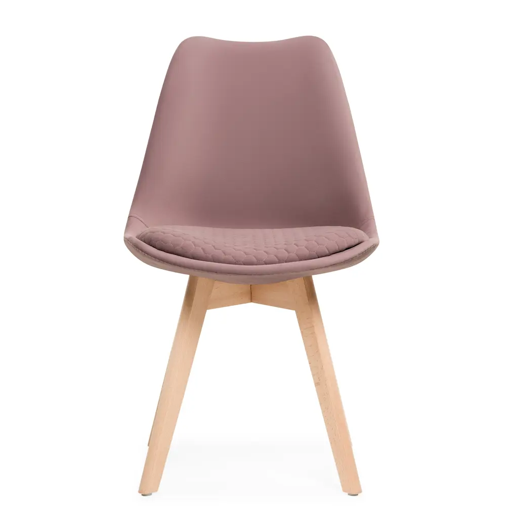 Фото 3 Стул Woodville Bonuss 50x82x57 см велюр цвет светло-розовый Фото 3 Стул Woodville Bonuss 50x82x57 см велюр цвет светло-розовый