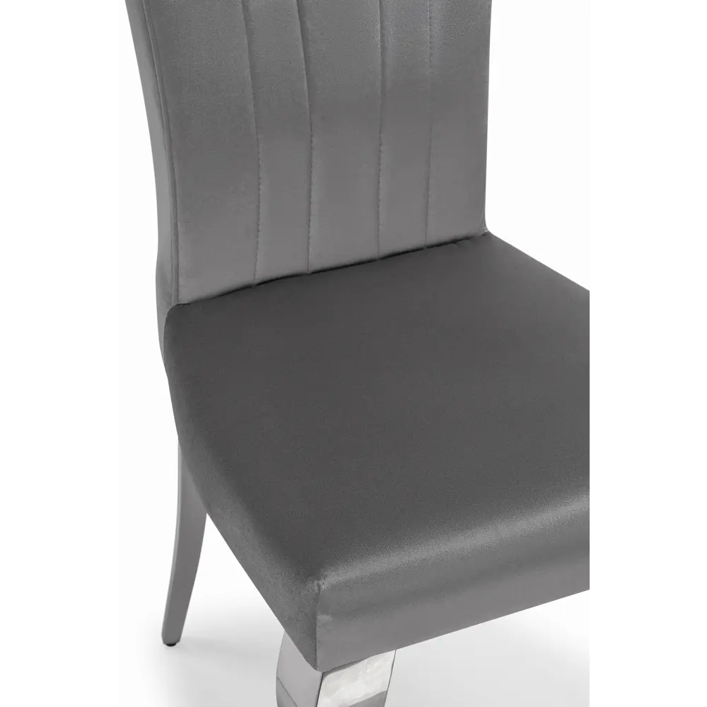 Фото 7 Стул Woodville Sally 51x106x64 см велюр цвет хром/темно-серый Фото 7 Стул Woodville Sally 51x106x64 см велюр цвет хром/темно-серый