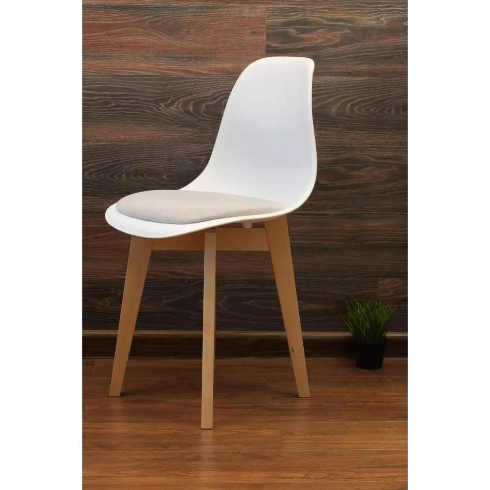 Фото 3 Комплект стульев 3 шт Zip-mebel Сашш 45x83x46 см велюр цвет белый/светло-серый/бежевый Фото 3 Комплект стульев 3 шт Zip-mebel Сашш 45x83x46 см велюр цвет белый/светло-серый/бежевый