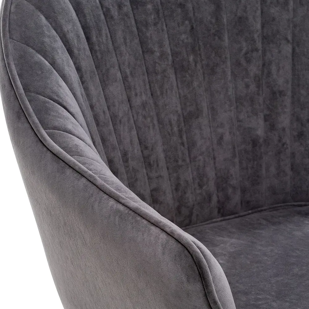 Фото 5 Стул Leset Вайд 360 50x92x64 см велюр цвет белый/графит