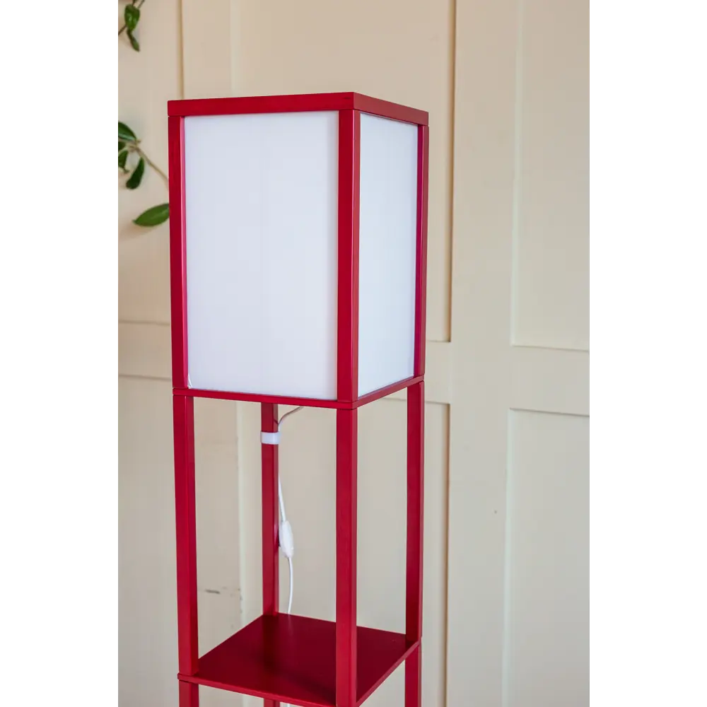 Фото 4 Торшер светодиодный PLAYWOODS lampshelf с полками холодный белый свет цвет красный Фото 4 Торшер светодиодный PLAYWOODS lampshelf с полками холодный белый свет цвет красный