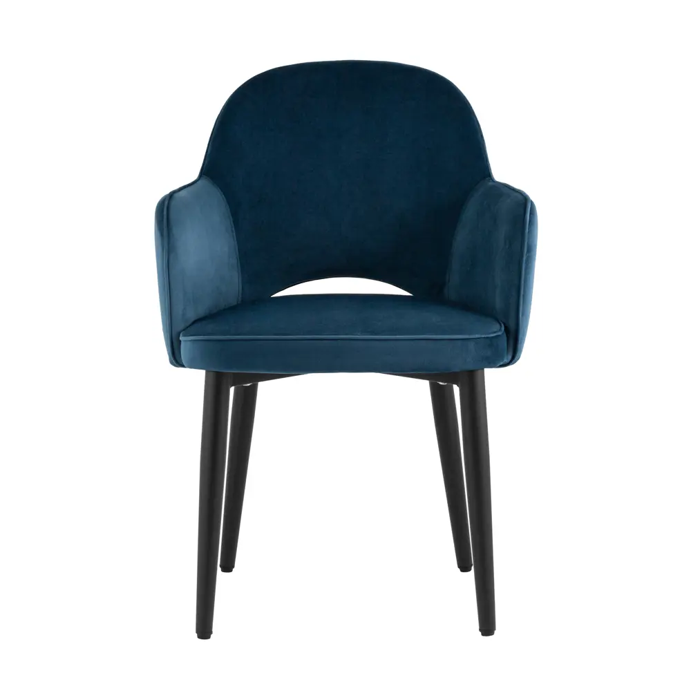 Фото 4 Комплект кухонных стульев 2 шт Стул груп Венера 82x64x49 см велюр цвет синий