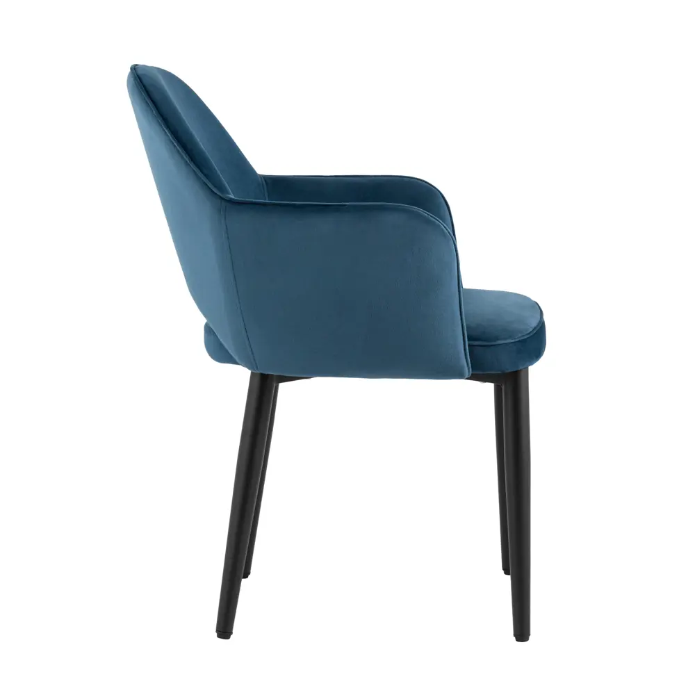 Фото 3 Комплект кухонных стульев 2 шт Стул груп Венера 82x64x49 см велюр цвет синий