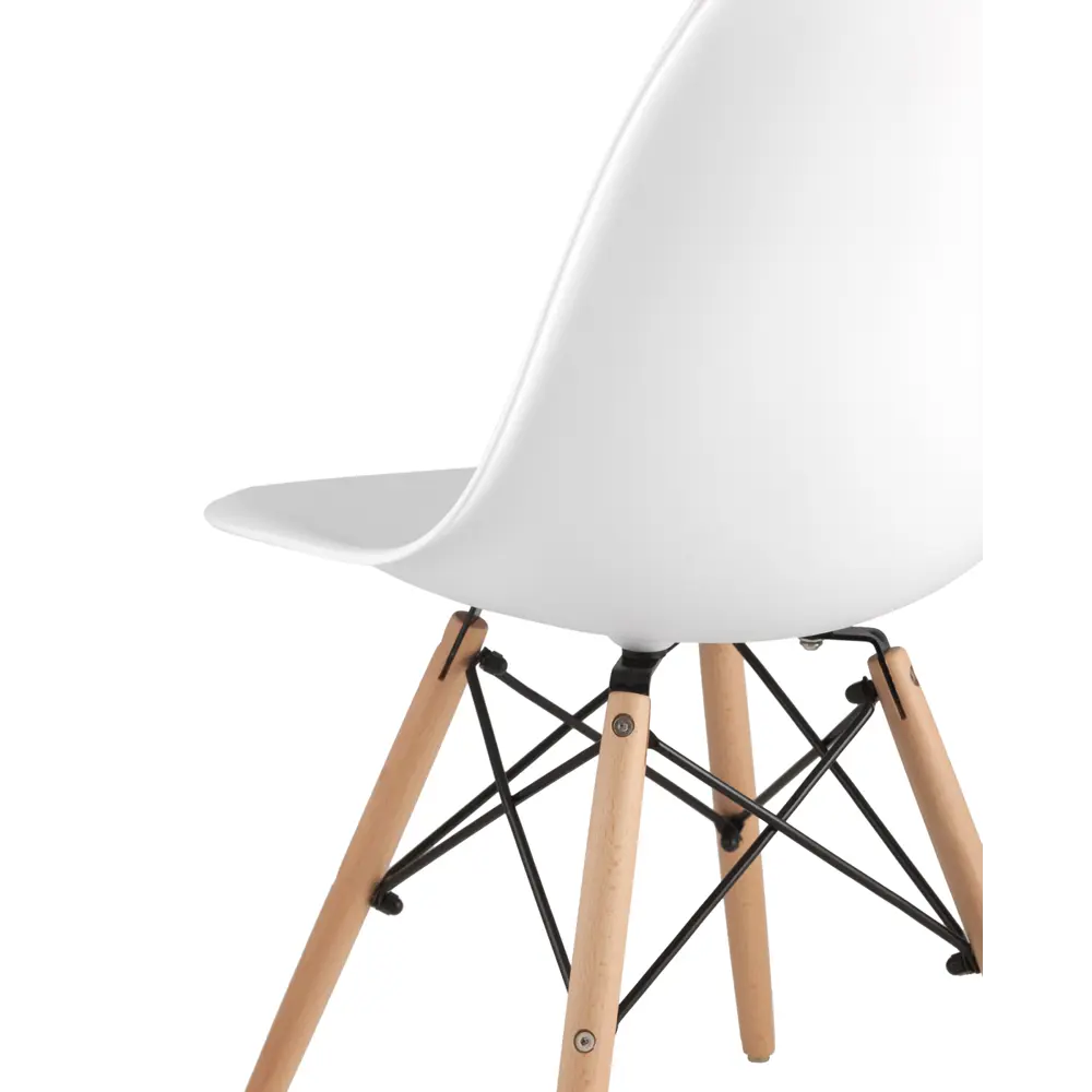 Фото 8 Комплект кухонных стульев 3шт Стул Груп DSW Style 46x81x53см пластик цвет белый