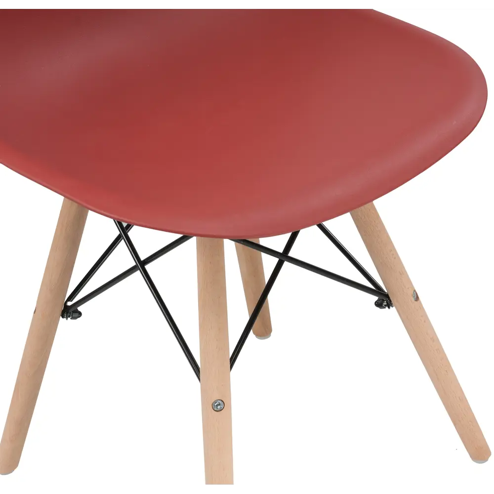 Фото 8 Стул Woodville Eames Pc-015 46x83x49 см пластик цвет бордовый Фото 8 Стул Woodville Eames Pc-015 46x83x49 см пластик цвет бордовый