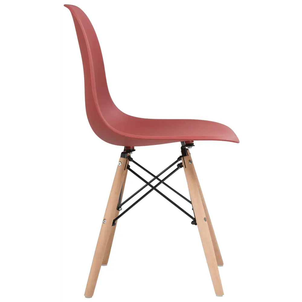 Фото 4 Стул Woodville Eames Pc-015 46x83x49 см пластик цвет бордовый Фото 4 Стул Woodville Eames Pc-015 46x83x49 см пластик цвет бордовый