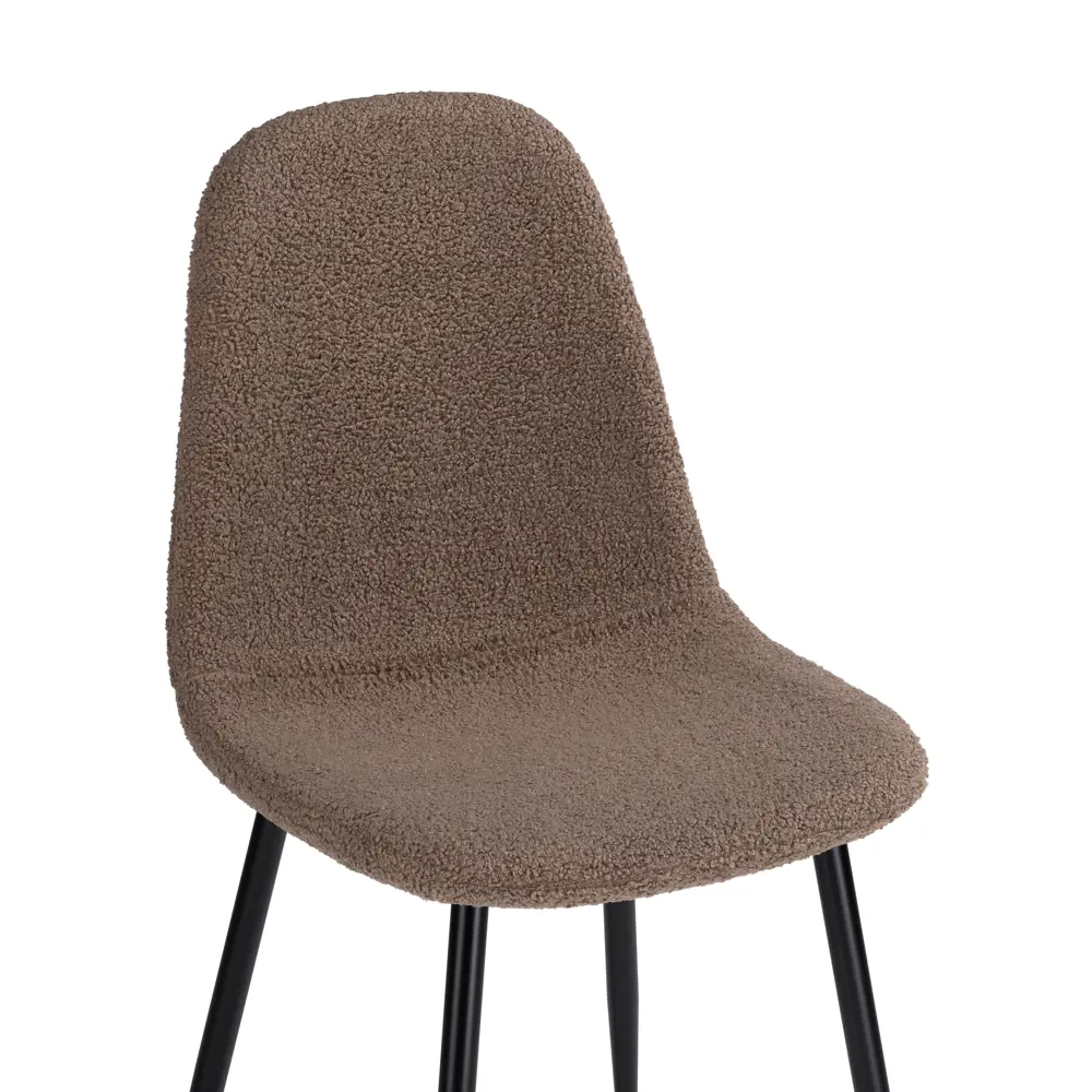 Фото 7 Стул Woodville Lilu 43x87x48 см ткань цвет черный/темно-коричневый