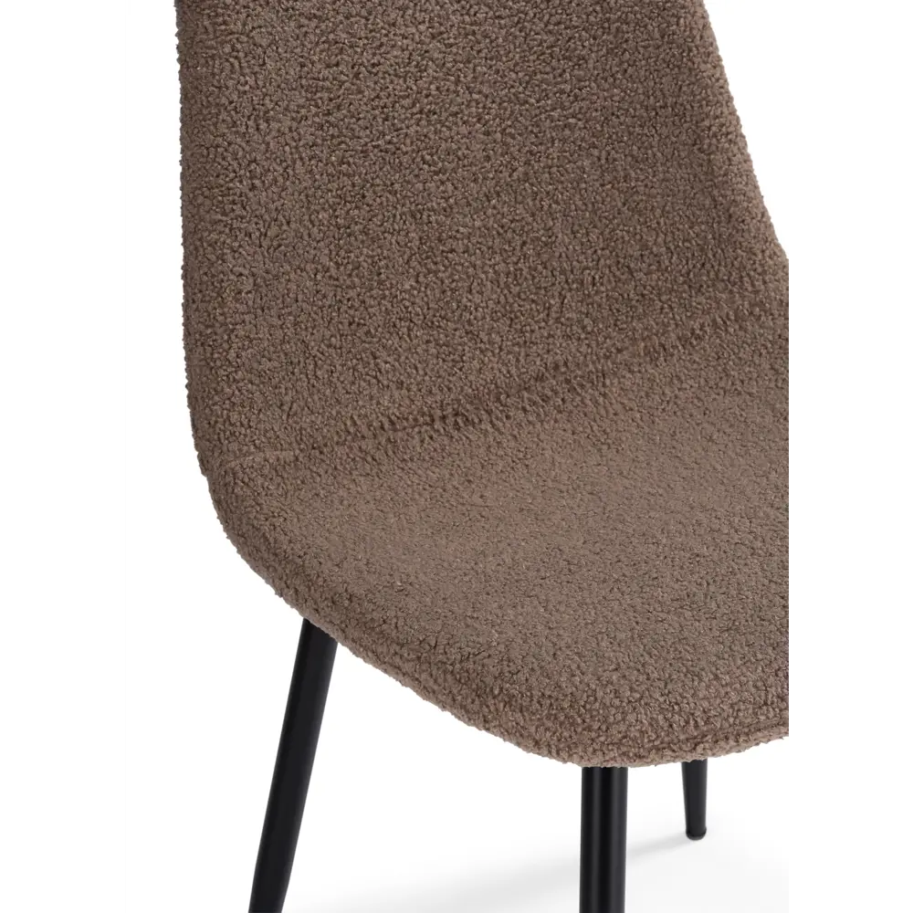 Фото 8 Стул Woodville Lilu 43x87x48 см ткань цвет черный/темно-коричневый