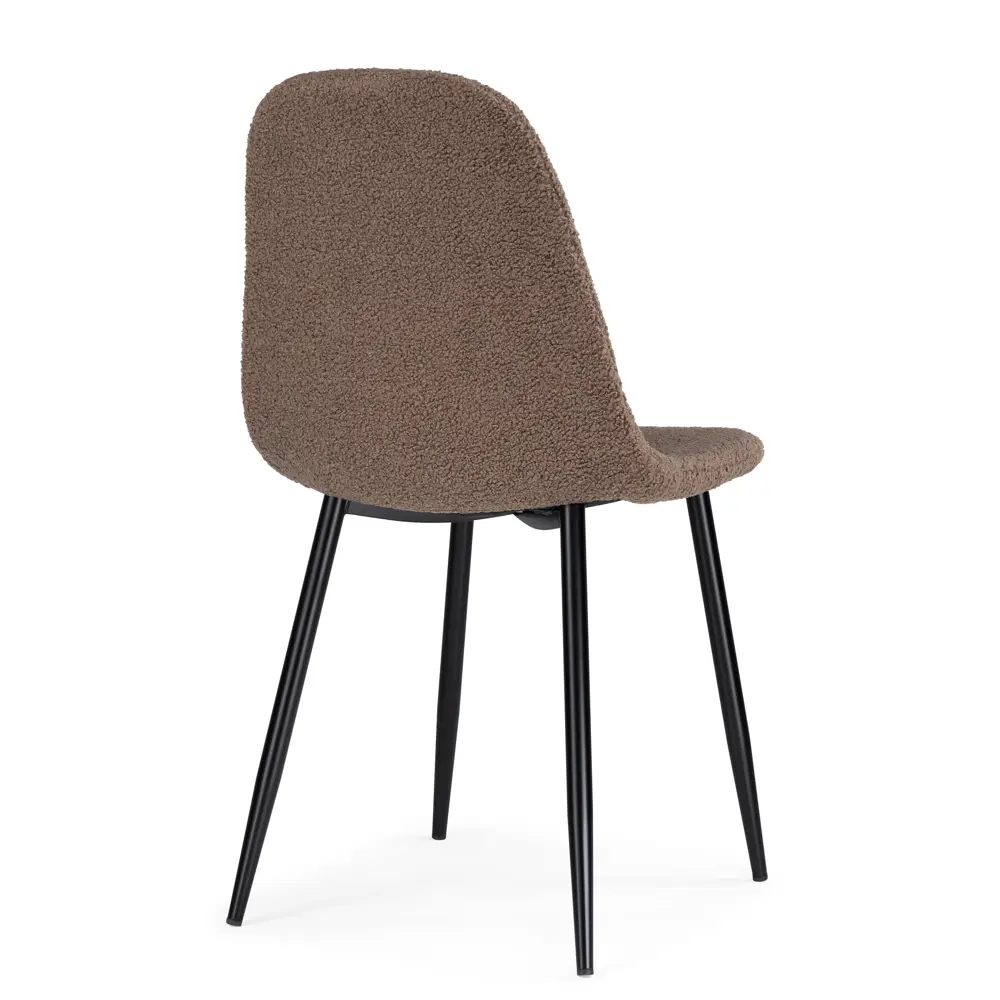 Фото 6 Стул Woodville Lilu 43x87x48 см ткань цвет черный/темно-коричневый