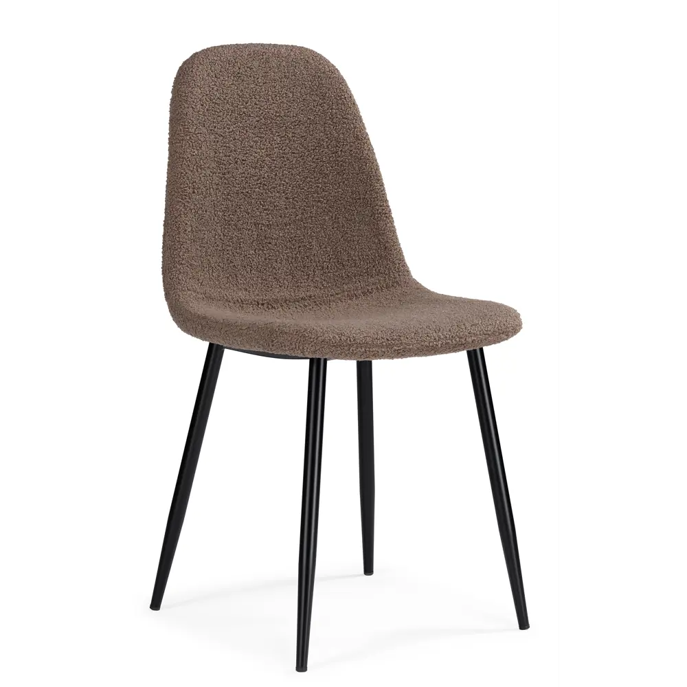 Фото 3 Стул Woodville Lilu 43x87x48 см ткань цвет черный/темно-коричневый Фото 3 Стул Woodville Lilu 43x87x48 см ткань цвет черный/темно-коричневый