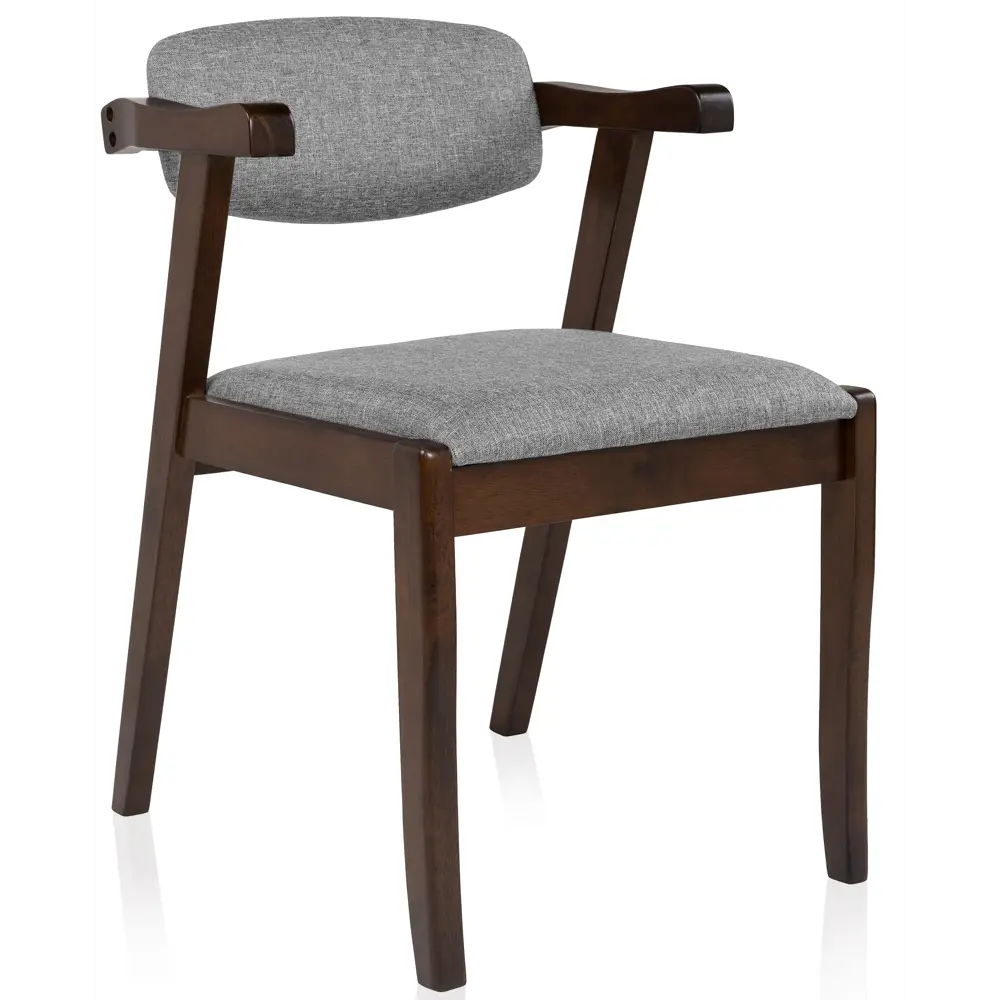 Фото Стул Woodville Fit 52x76x53 см ткань цвет серый/коричневый Фото Стул Woodville Fit 52x76x53 см ткань цвет серый/коричневый