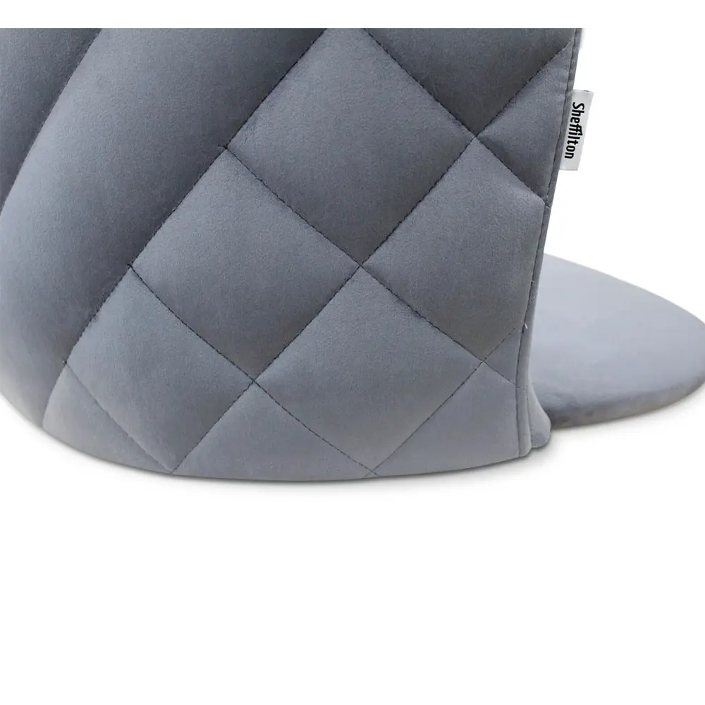 Фото 5 Стул Sheffilton СТ-695 60x80x55 см велюр цвет серый Фото 5 Стул Sheffilton СТ-695 60x80x55 см велюр цвет серый