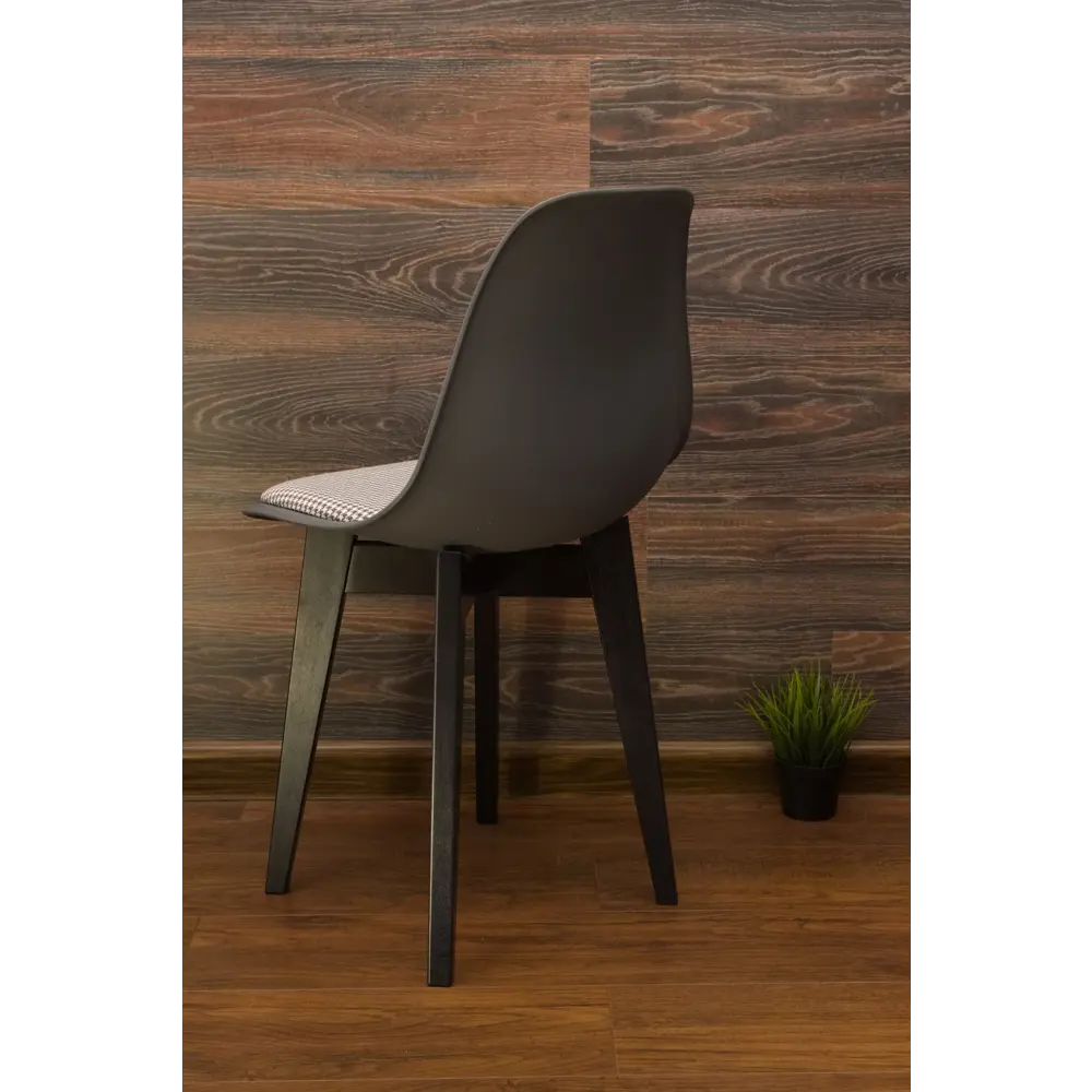 Фото 3 Комплект стульев 2 шт Zip-Mebel Сашш 45x83x46 см рогожка цвет серый/светло-серый/черный