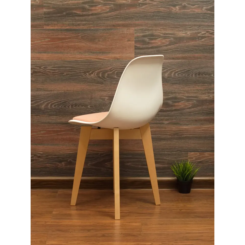 Фото 6 Комплект стульев 2 шт Zip-Mebel Сашш 45x83x46 см велюр цвет белый/розовый Фото 6 Комплект стульев 2 шт Zip-Mebel Сашш 45x83x46 см велюр цвет белый/розовый