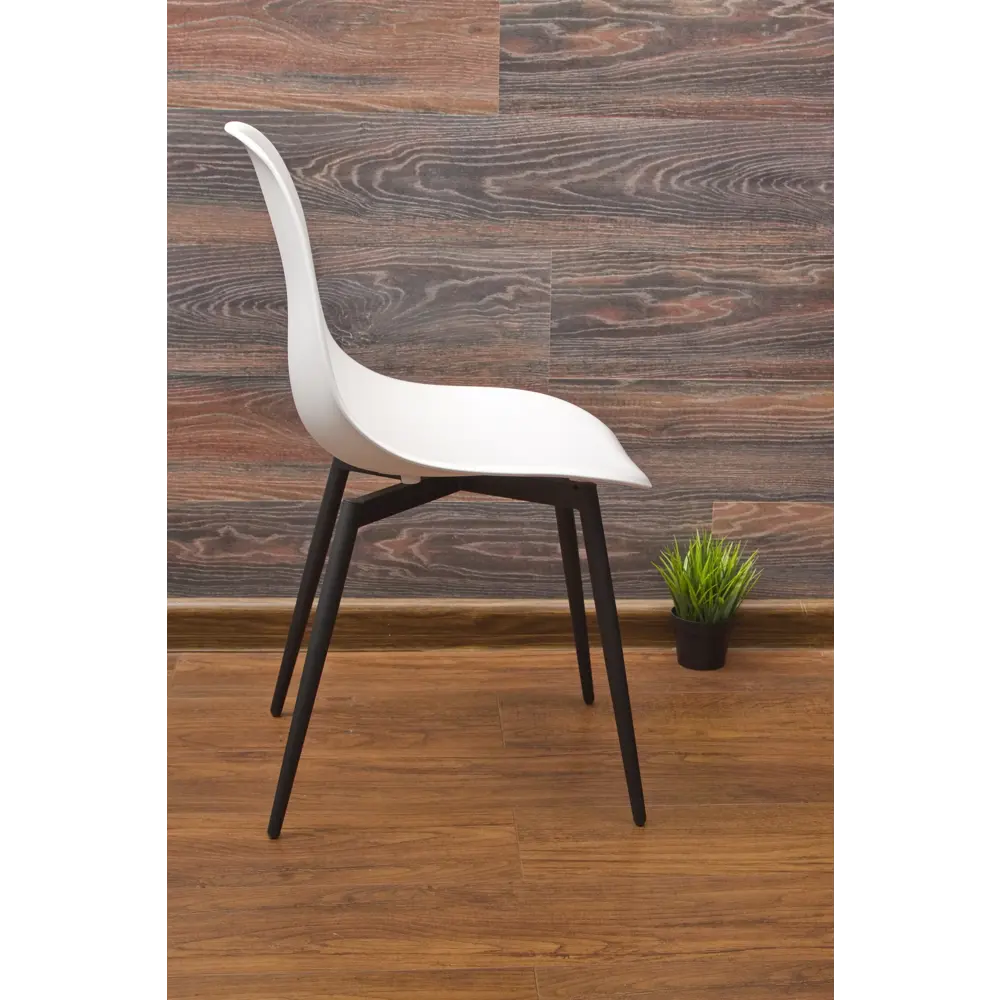 Фото 4 Комплект стульев 3 шт Zip-Mebel Туссе 45x83x46 см ABS-пластик цвет белый/черный Фото 4 Комплект стульев 3 шт Zip-Mebel Туссе 45x83x46 см ABS-пластик цвет белый/черный