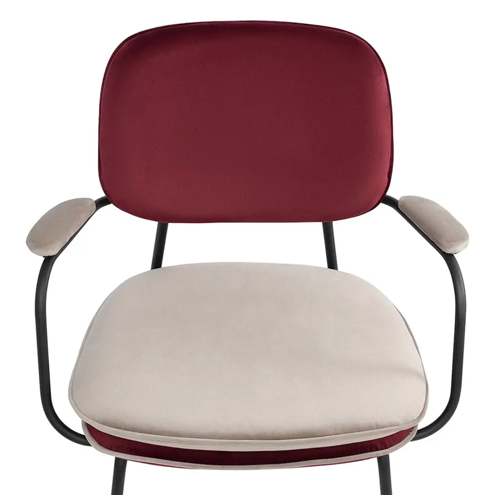 Фото 5 Стул Bergenson bjorn Pea 48.5x82.5x59 см велюр цвет бордовый/бежевый Фото 5 Стул Bergenson bjorn Pea 48.5x82.5x59 см велюр цвет бордовый/бежевый