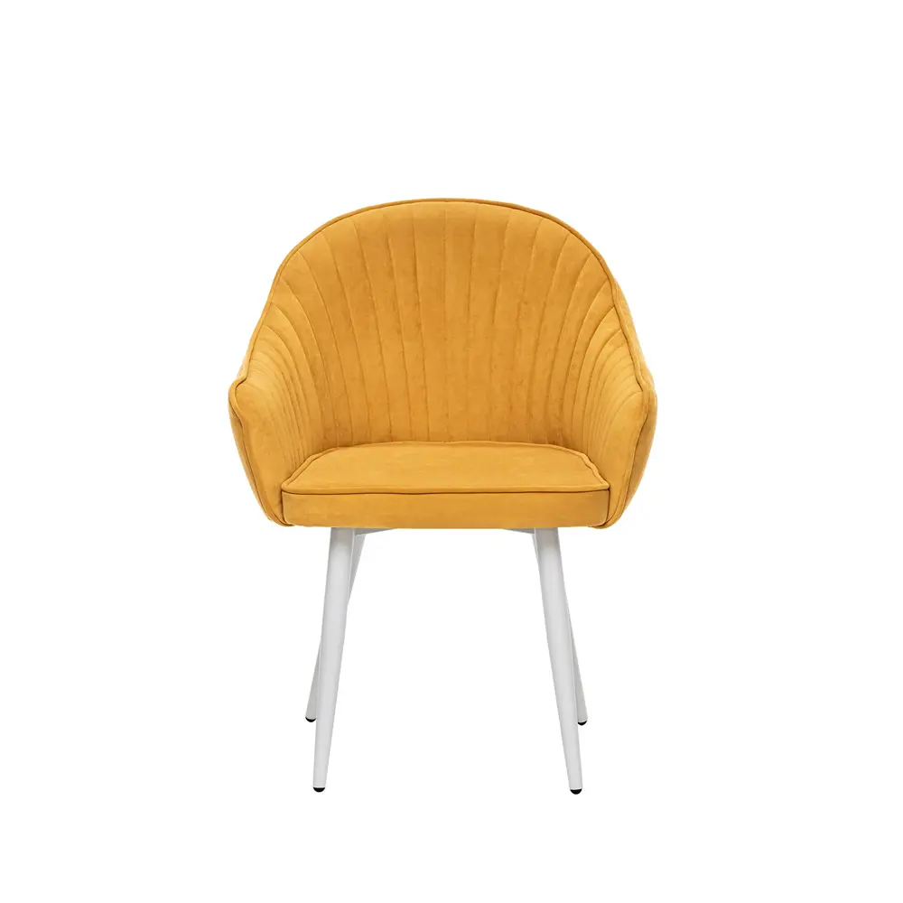 Фото Стул Leset Вайд 360 50x92x64 см велюр цвет белый/горчичный