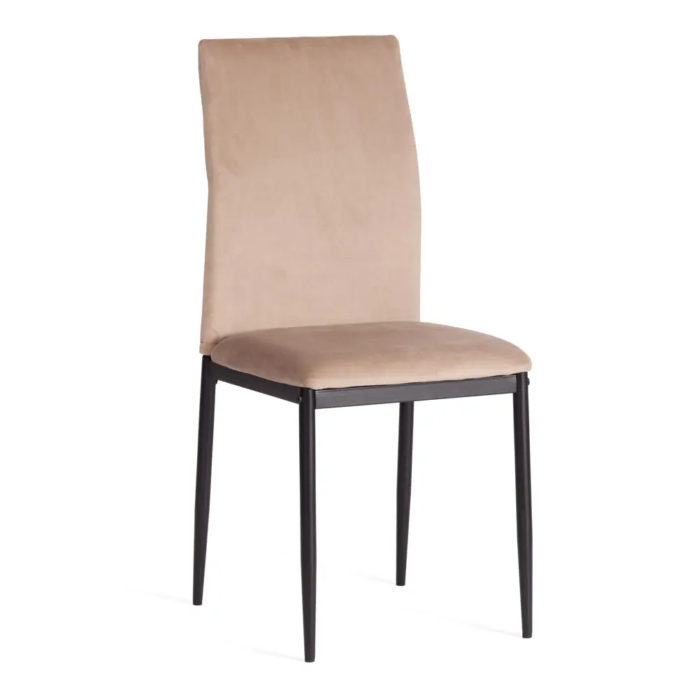 Фото 2 Комплект кухонных стульев 4 шт Tetchair Capri 49x94x41 см вельвет цвет бежевый