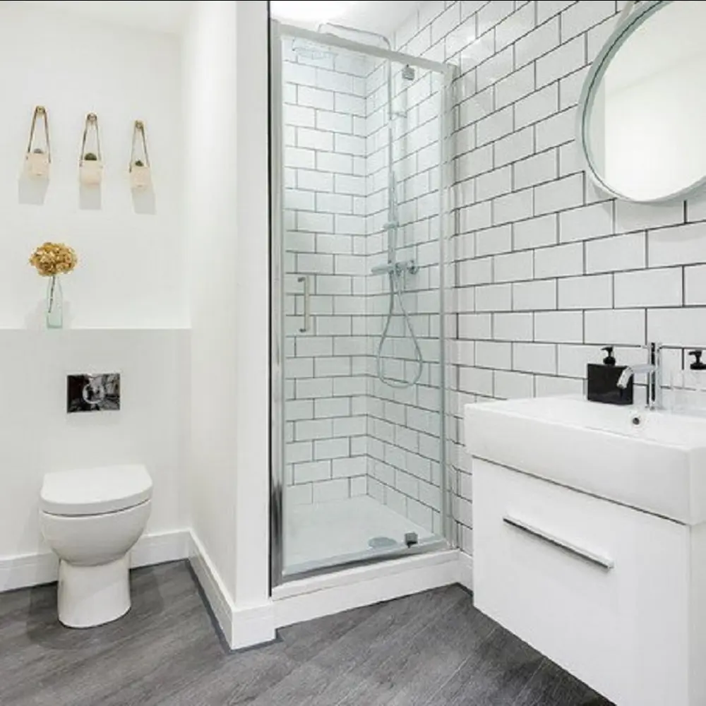 Фото 5 Комплект панелей ПВХ Bazzart Кирпич 300x300мм 1.8м² 20шт плитка белая кабанчик Фото 5 Комплект панелей ПВХ Bazzart Кирпич 300x300мм 1.8м² 20шт плитка белая кабанчик