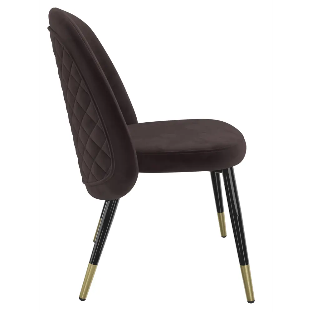 Фото 4 Стул Milavio Фаберже 46x85x58 см текстиль цвет коричневый Фото 4 Стул Milavio Фаберже 46x85x58 см текстиль цвет коричневый