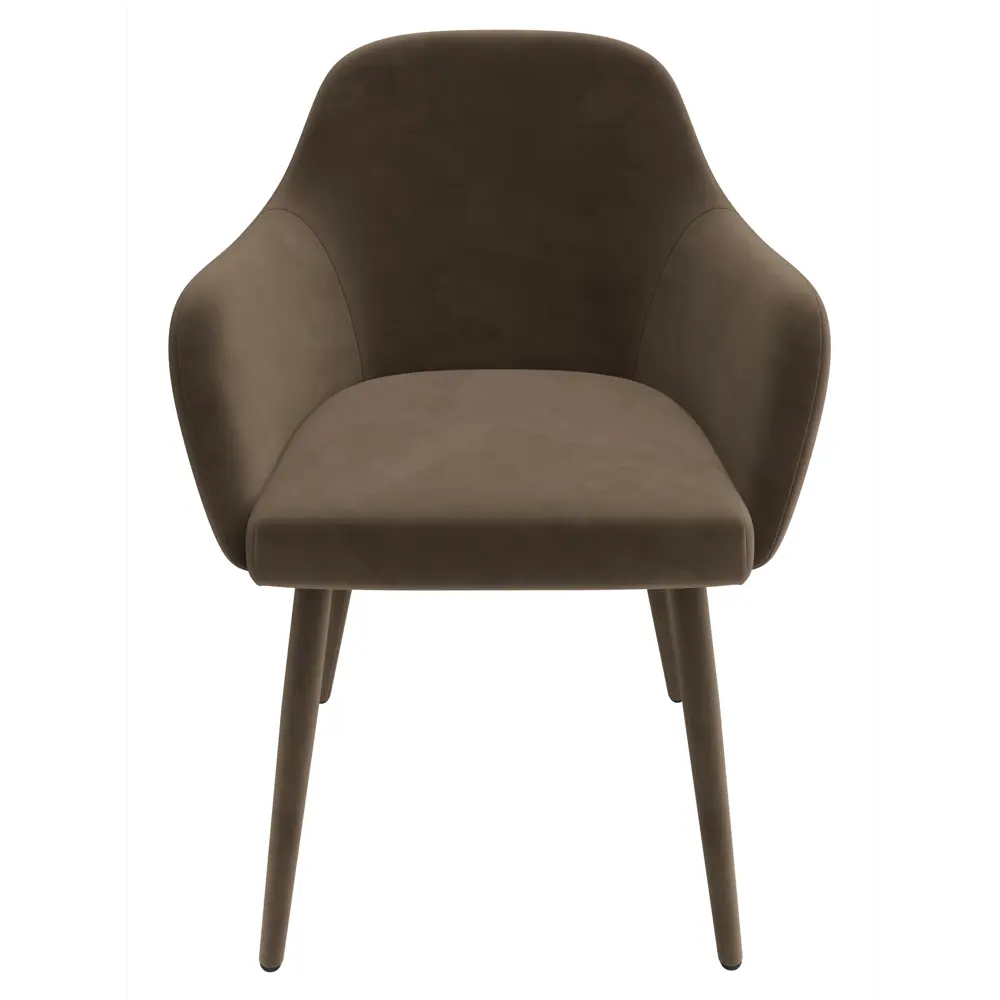 Фото 2 Стул Milavio ВенецияMR-6 57x85x58 см велюр цвет коричневый