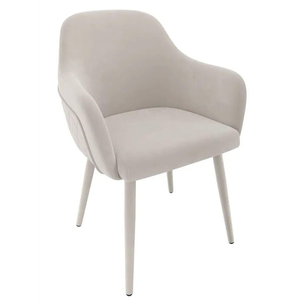 Фото 2 Стул Milavio ВенецияMR-25 57x85x58 см велюр цвет бежевый Фото 2 Стул Milavio ВенецияMR-25 57x85x58 см велюр цвет бежевый