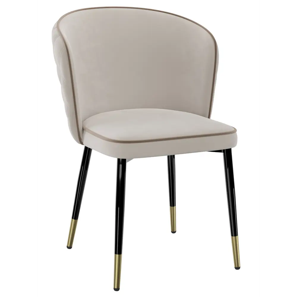 Фото 3 Стул для кухни обеденный Milavio Y801-V Seat Terracotta 57x83x49 см велюр цвет бежевый Фото 3 Стул для кухни обеденный Milavio Y801-V Seat Terracotta 57x83x49 см велюр цвет бежевый