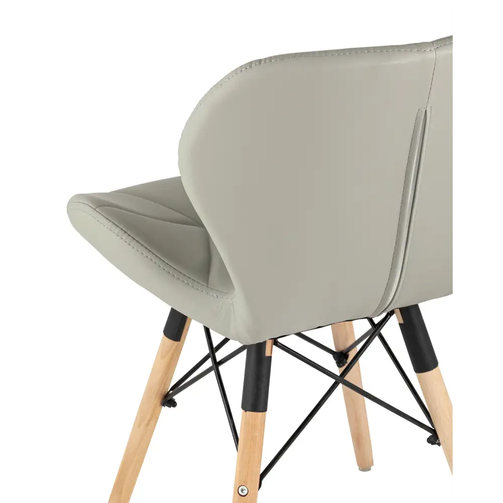 Фото 4 Стул кухонный Стул груп Бон 71x54x48 см экокожа цвет серый DC-19122601 grey EAMES Фото 4 Стул кухонный Стул груп Бон 71x54x48 см экокожа цвет серый DC-19122601 grey EAMES