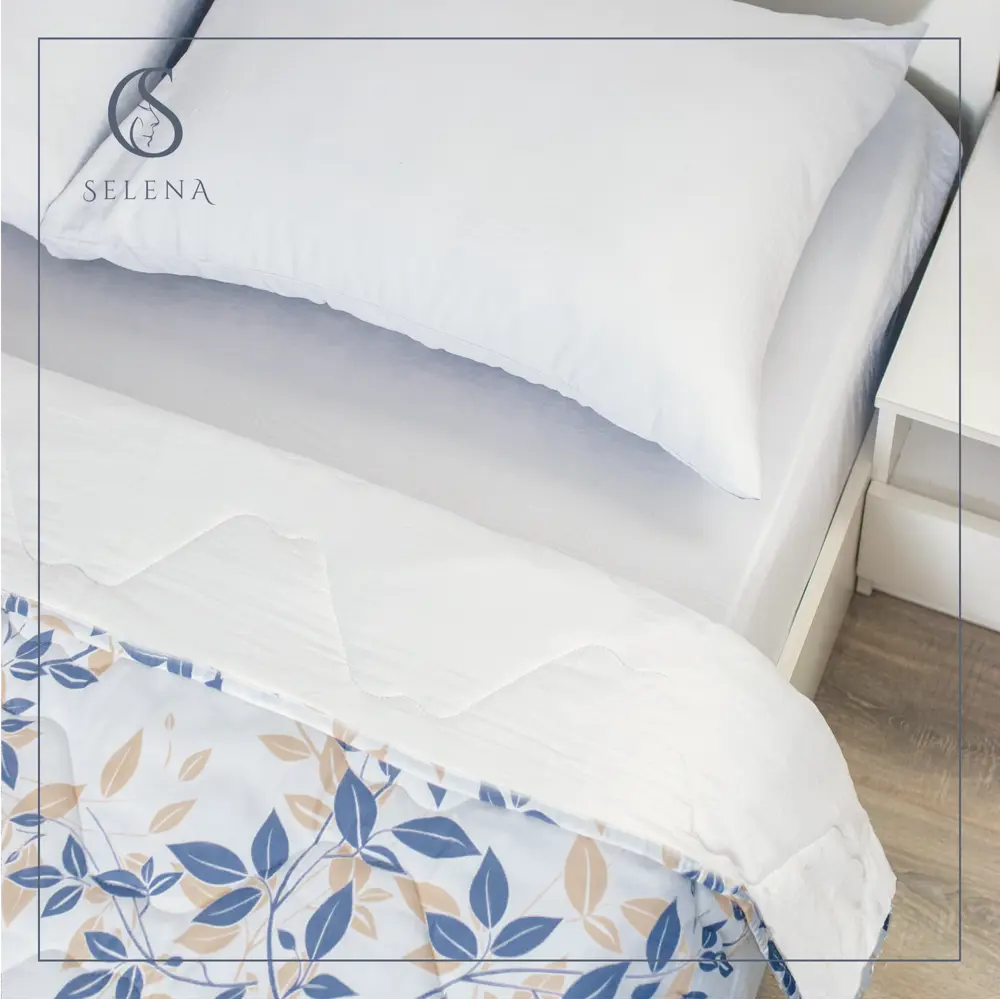 Фото 7 Комплект постельного белья Selena Дафна полисатин 1.5-спальный наволочка 50 x 70- 1 шт цвет белый