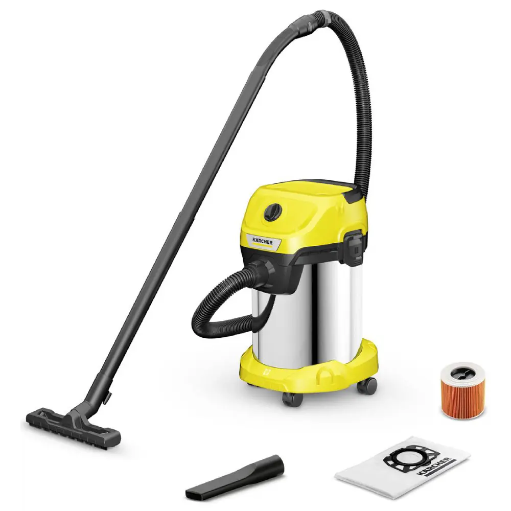 Фото Пылесос строительный Karcher WD 3 S V-19/4/20, 1000 Вт, 19 л Фото Пылесос строительный Karcher WD 3 S V-19/4/20, 1000 Вт, 19 л
