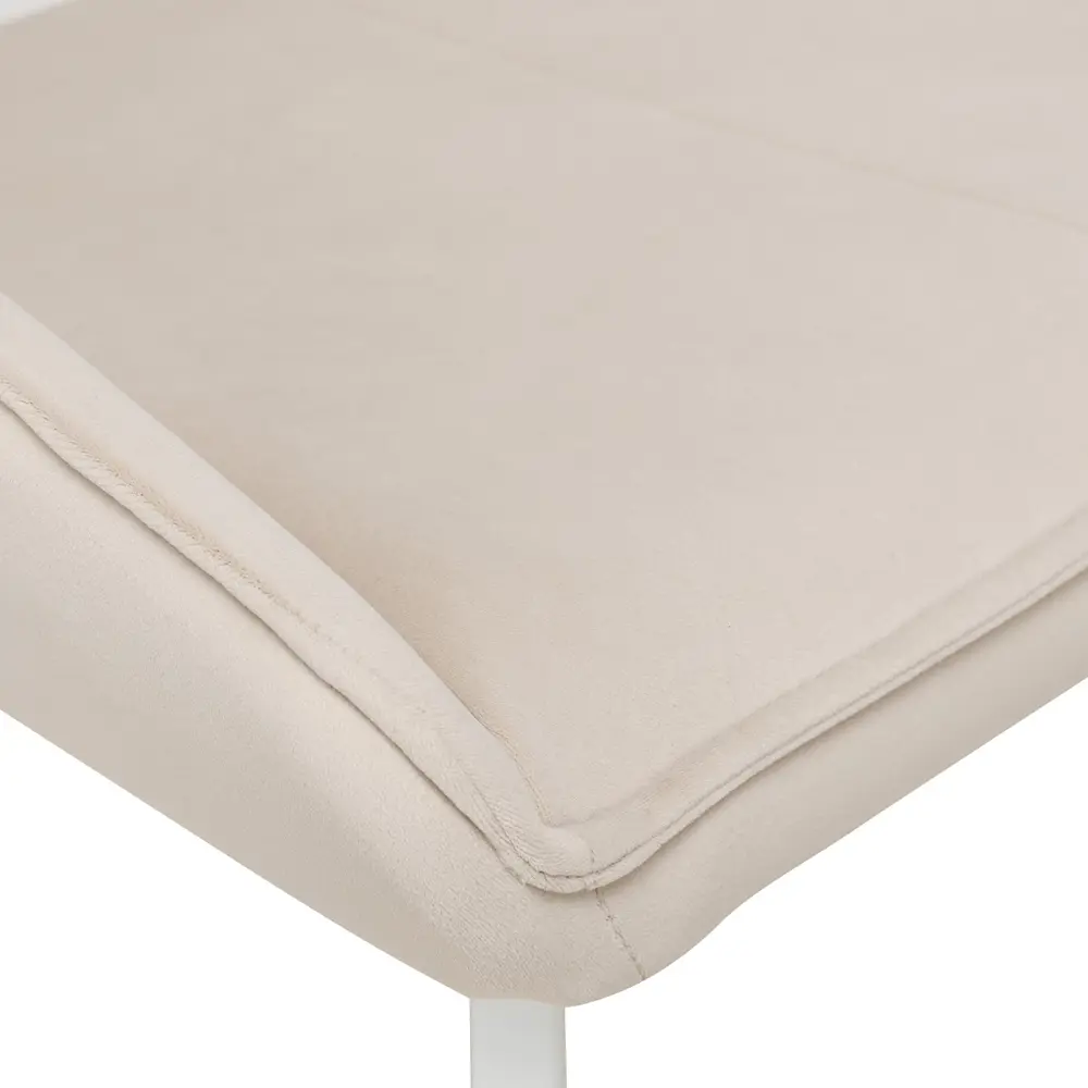 Фото 5 Стул Leset Галвес 360 43x93x67 см велюр цвет белый, бежевый Фото 5 Стул Leset Галвес 360 43x93x67 см велюр цвет белый, бежевый