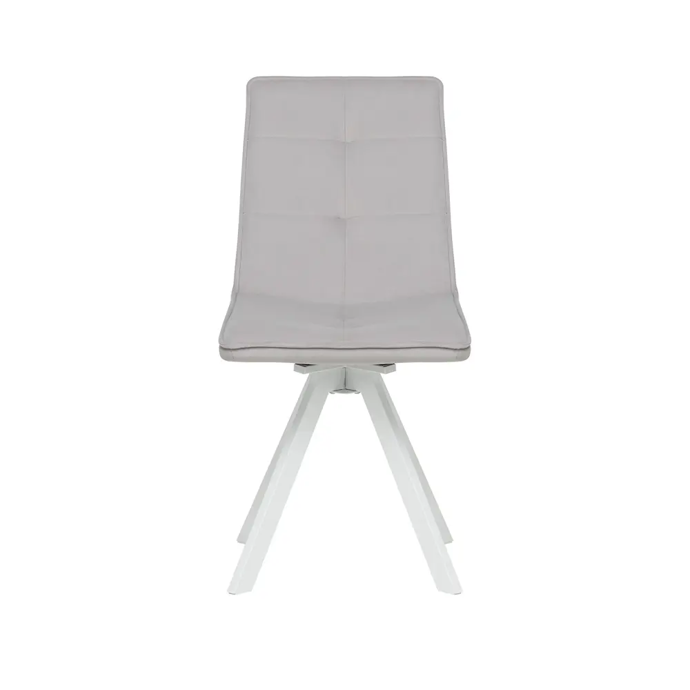 Фото 2 Стул Leset Умбра 360 46x88.5x57.5 см велюр цвет белый/дымчатый Фото 2 Стул Leset Умбра 360 46x88.5x57.5 см велюр цвет белый/дымчатый