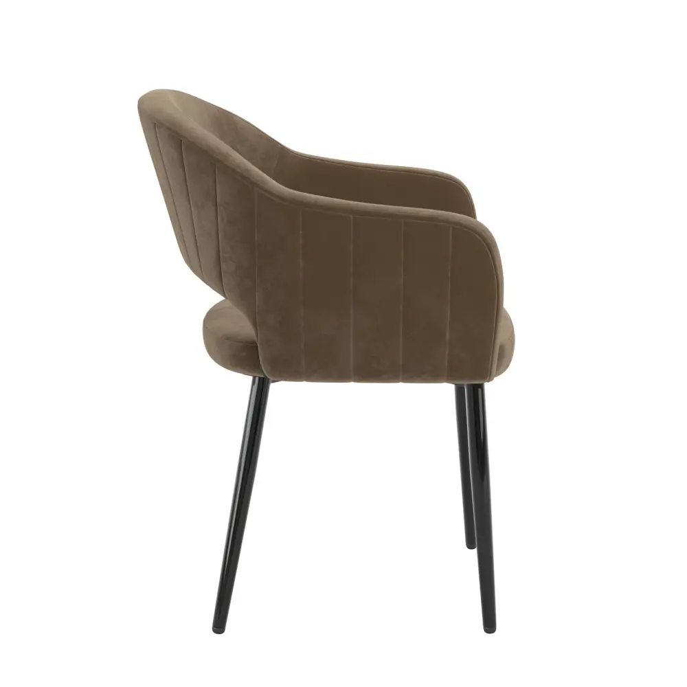 Фото 2 Стул-кресло Milavio Тедди для кухни/гостинной/спальни цвет золотистый Фото 2 Стул-кресло Milavio Тедди для кухни/гостинной/спальни цвет золотистый