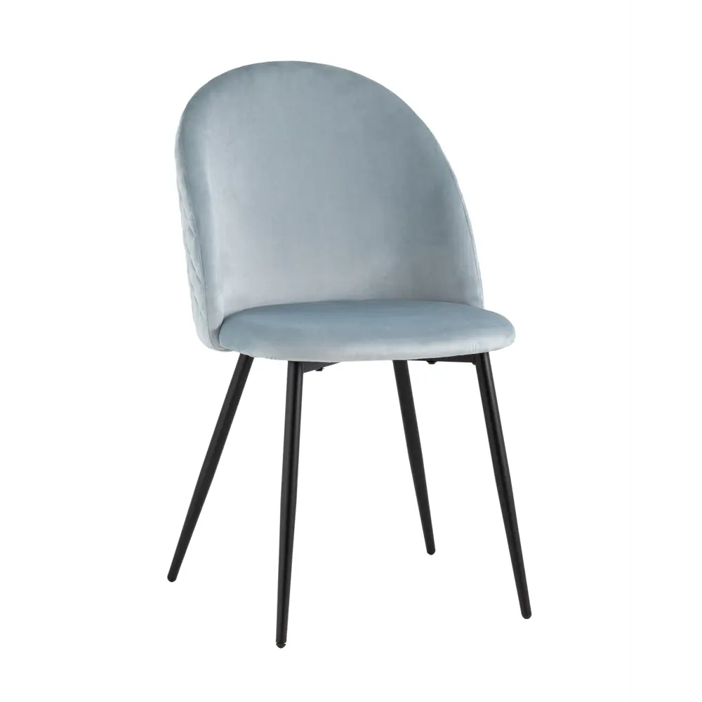 Фото Стул кухонный Стул груп Lilly 85x57x46 см велюр цвет голубой HLR-17 Фото Стул кухонный Стул груп Lilly 85x57x46 см велюр цвет голубой HLR-17