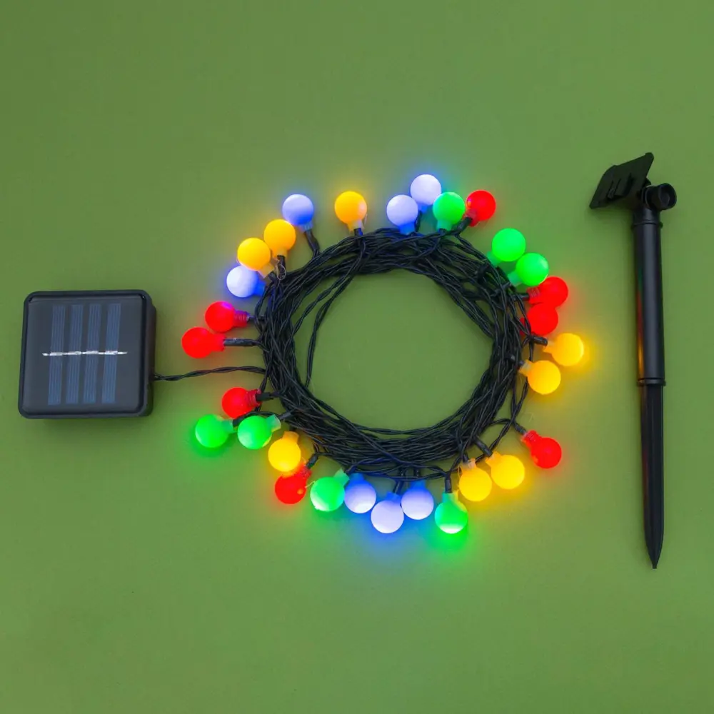 Фото 10 Гирлянда светодиодная нить Luazon Lighting SP-015 4137043 на солнечных батареях 4.50 м цвет разноцветный Фото 10 Гирлянда светодиодная нить Luazon Lighting SP-015 4137043 на солнечных батареях 4.50 м цвет разноцветный