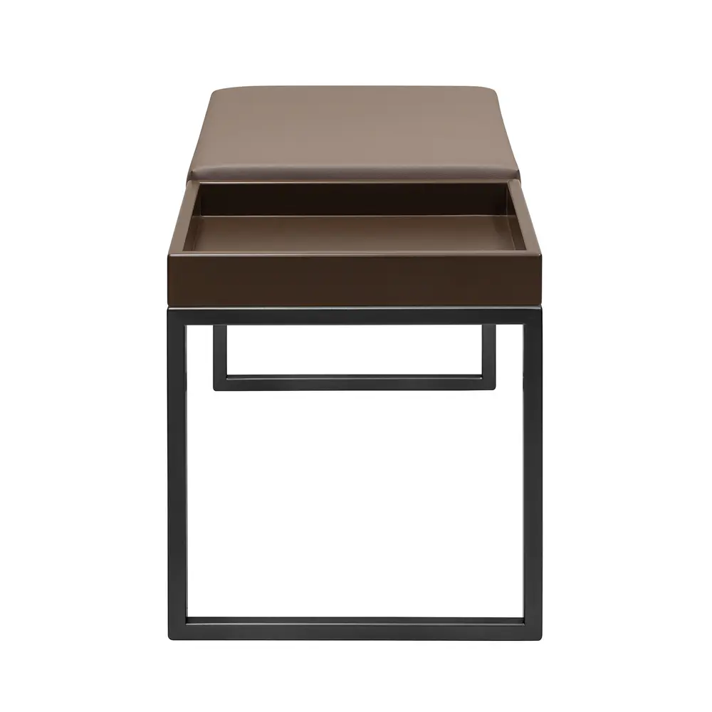 Фото 7 Банкетка Greenween Alba box 40x45x85 см цвет черный сидение экокожа
