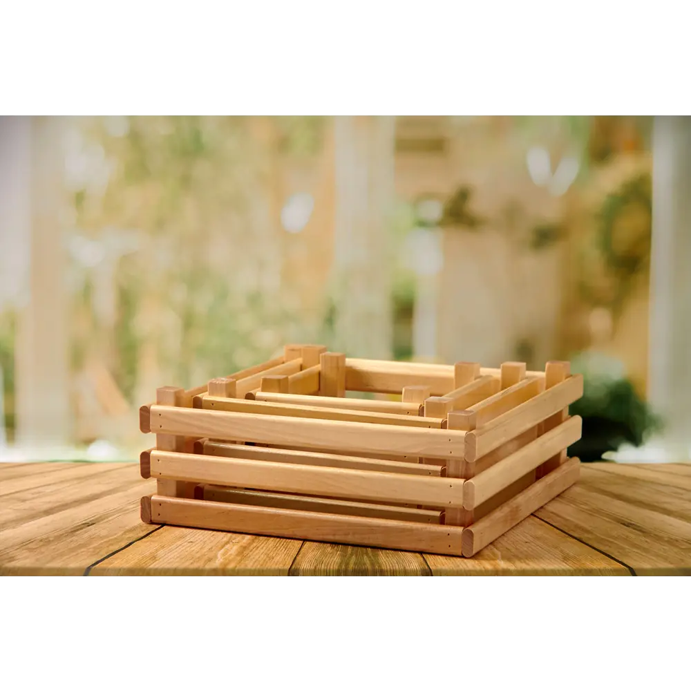 Фото 5 Набор ящиков деревянных для хранения Polini Home Boxy 33x33x15см береза лакированный 3шт Фото 5 Набор ящиков деревянных для хранения Polini Home Boxy 33x33x15см береза лакированный 3шт