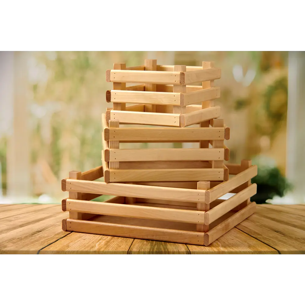 Фото 4 Набор ящиков деревянных для хранения Polini Home Boxy 33x33x15см береза лакированный 3шт Фото 4 Набор ящиков деревянных для хранения Polini Home Boxy 33x33x15см береза лакированный 3шт