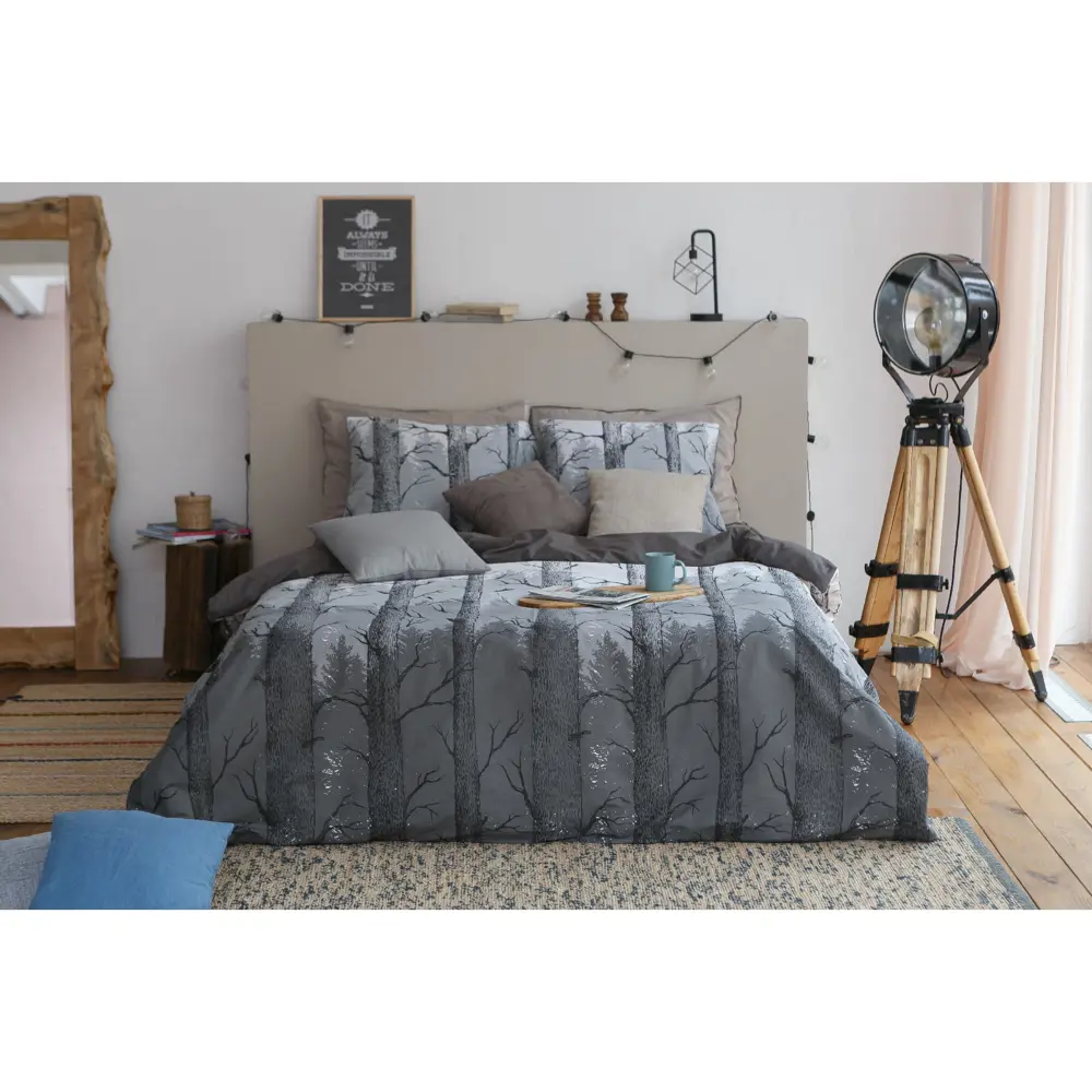 Фото 11 Комплект постельного белья Этель полутораспальный Лес бязь